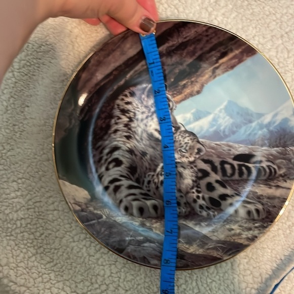 The Snow Leopard Will Nelson Vintage Last of Their Kind Endangered Species Plate - Picture 12 of 13